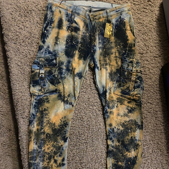 Cargo Robins Jeans With Crystals Sz 34 - Picture 2 of 9